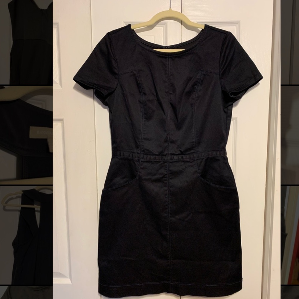 Gap Dark Denim Pocket Dress